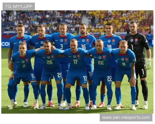 斯洛伐克队服蓝白闪耀赛场，球队斗志昂扬迎战强敌